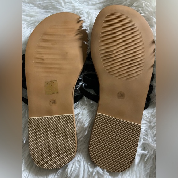 Luoika Women's Wide Width Flat Slides Sandals - Picture 9 of 9